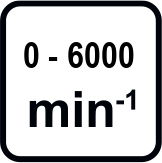 Макс. обороти без натоварване диапазон (min-1)