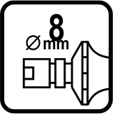 Отвор на цангата (mm)