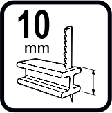 Дълбочина на рязане - стомана (mm)