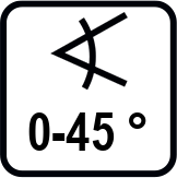 Циркулярен диск-накланяне (&deg;)