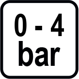 Работно налягане диапазон (bar)