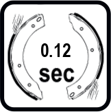 Време за реагиране на спирачката (sec)