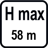 Inaltimea maxima de serviciu (m)