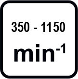 Макс. обороти без натоварване диапазон (min-1)