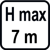 Inaltimea maxima de serviciu (m)