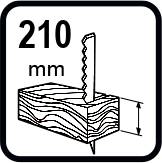 Капацитет на рязане в дърво (mm)