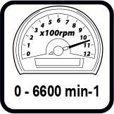Макс. обороти без натоварване диапазон (min-1)