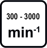 Макс. обороти без натоварване диапазон (min-1)