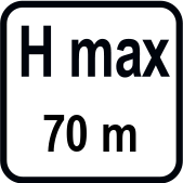 Inaltimea maxima de serviciu (m)