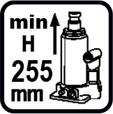 Минимална височина на крика (mm)