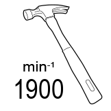 Макс. брой удари (min-1)