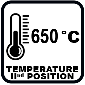 Температура на изхода на дюзата на II степен (°C)