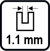 Дебелина на водещите звена (mm)