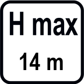 Inaltimea maxima de serviciu (m)