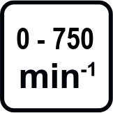 Макс. обороти без натоварване диапазон (min-1)