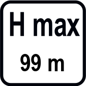 Inaltimea maxima de serviciu (m)
