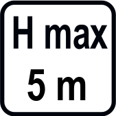 Inaltimea maxima de serviciu (m)
