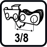 Стъпка на веригата (")