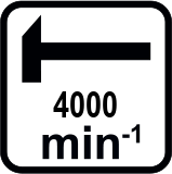 Макс. честота на ударите диапазон (min-1)