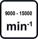 Макс. обороти без натоварване диапазон (min-1)