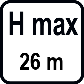 Макс. напор (H) (m)