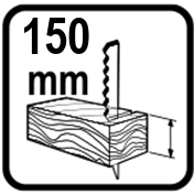 Капацитет на рязане в дърво (mm)