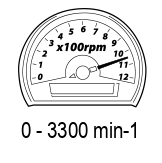 Макс. обороти без натоварване диапазон (min-1)