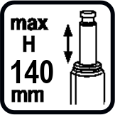 Макс. ход на буталото (mm)