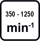Макс. обороти без натоварване диапазон (min-1)