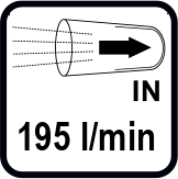 Debit de aer absorbit (l/min)