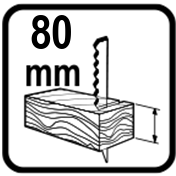 Adancime maxima de taiere in lemn (mm)