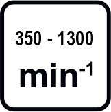 Макс. обороти без натоварване диапазон (min-1)