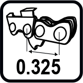 Стъпка на веригата (")