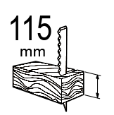 Капацитет на рязане в дърво (mm)