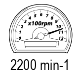 Честота на ходовете (min-1)