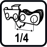 Стъпка на веригата (")