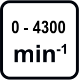 Макс. обороти без натоварване диапазон (min-1)