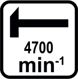 Макс. честота на ударите диапазон (min-1)