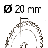 Вътрешен диаметър на диска (mm)