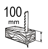 Дълбочина на рязане - дърво (mm)