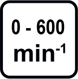 Макс. обороти без натоварване диапазон (min-1)