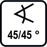 Накланяне на диска ляво/дясно (°)