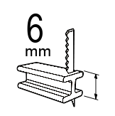 Капацитет на рязане в стомана (mm)